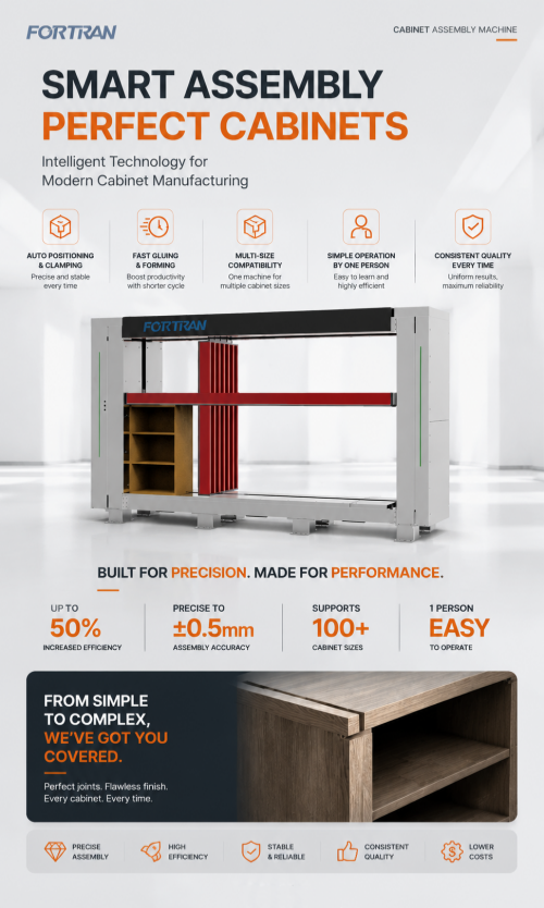 Máquina inteligente de montagem automática de gabinete | Solução ideal para fabricação moderna de móveis de painel
